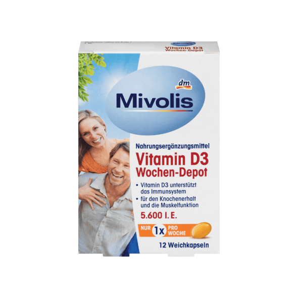 Mivolis Витамин D3 Depot 5.600 i.E. для приёма 1 раз в неделю